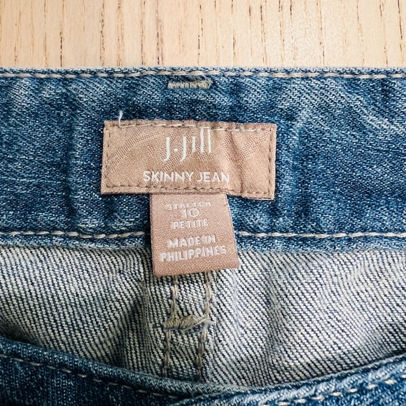 J. JILL Denim Jeans Women Size 10 petite stretch skinny jeans 32x29 - Picture 5 of 12